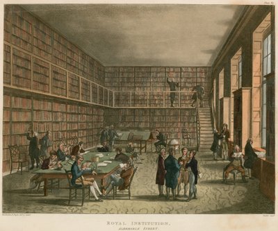 Royal Institution, Albemarle Street, London von Thomas Rowlandson